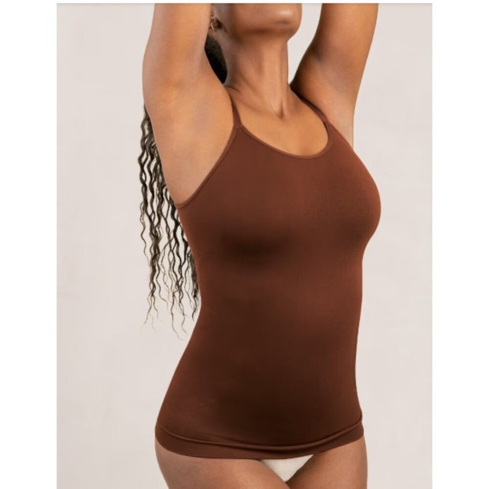 Shapermint Essentials Scoop Neck Cami Women's 4XL/24 Chocolate‎ NWT 0052